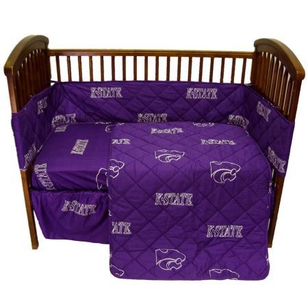 Ksucs Kansas State 5 Piece Baby Crib Set