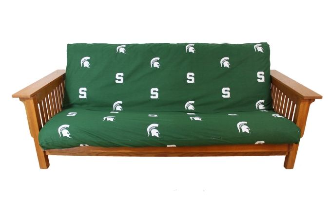 Msufc Michigan State Futon Cover - Full Size Fits 6 And 8 Inch Mats