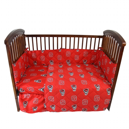 Ncscs Nc State 5 Piece Baby Crib Set