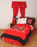 Comfy Feet NEBBBKG Nebraska Bed in a Bag King - With Team Colored Sheets