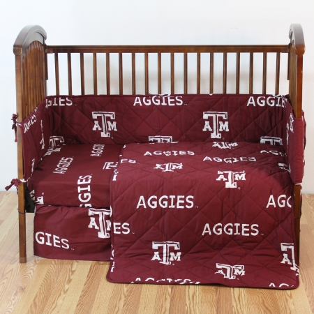 Tamcs Texas A&m 5 Piece Baby Crib Set