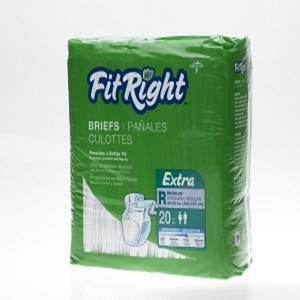 Fitright Extra Briefs Large (48 -58 ) 20 Bags Of 4/case