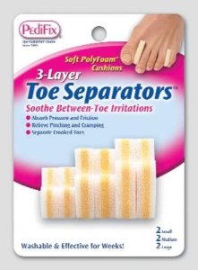 3-layer Toe Separators Large Pk/6