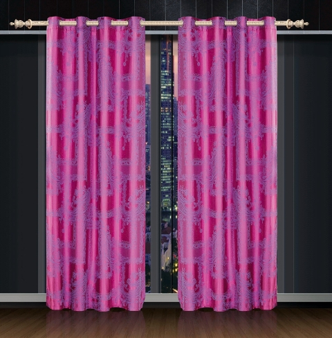 Window Treatment Damask Drapes Cliodna Curtain Panel