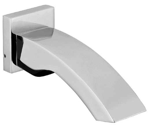 Ab3301-bn Brushed Nickel Curved Wallmounted Tub Filler Bathroom Spout