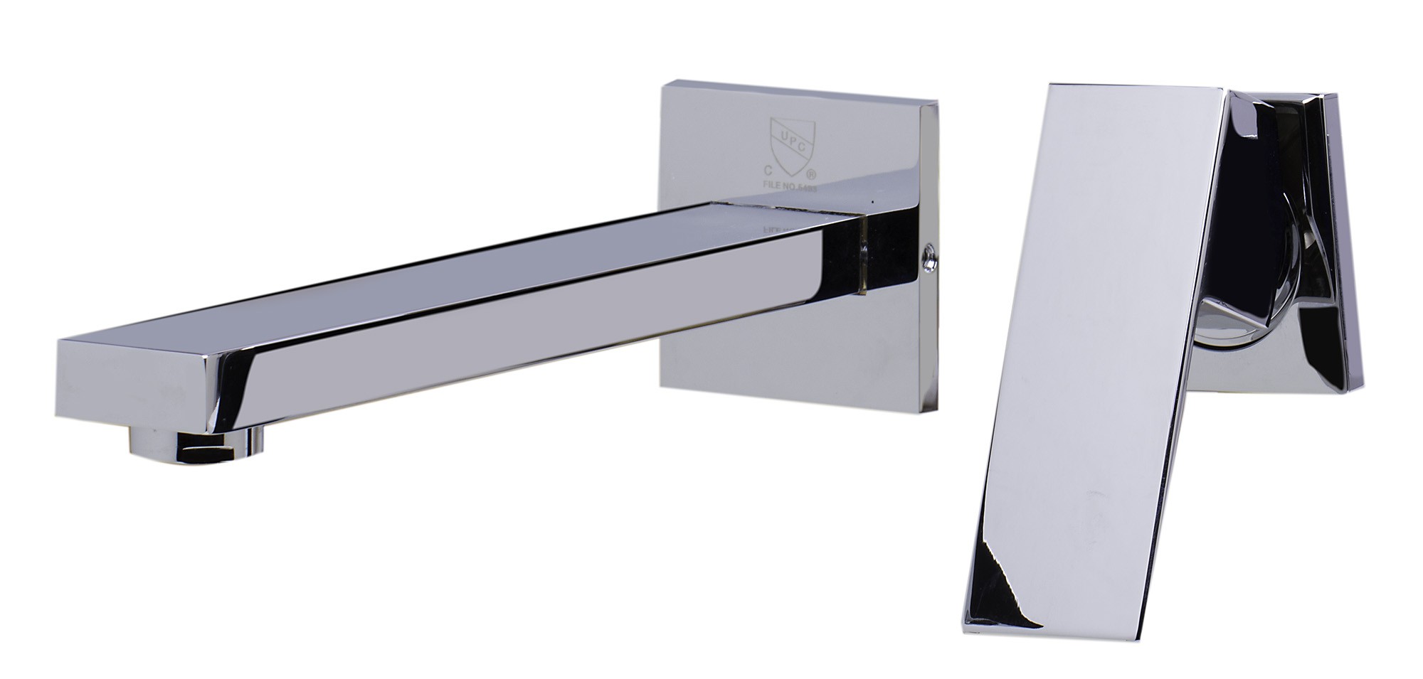 Ab1468-pc Polished Chrome Single Lever Wallmount Bathroom Faucet