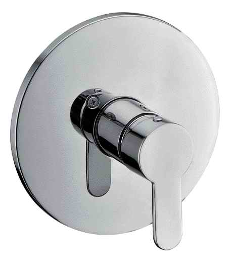Ab3001-bn Brushed Nickel Shower Valve Mixer With Rounded Lever Handle