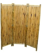 3 Panel Screen Sm Round Sticks 63 In. H X 60 In. W