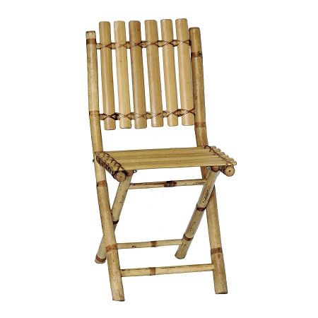 5427 Chair Bamboo Folding 34 In. H X 16.5 In. W X 13 In. D - Pack Of 2