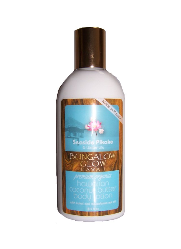 856214003050 Bungalow Glow Premium Organics Coconut Butter Lotion-seaside Pikake & Water Lily -pack Of 2