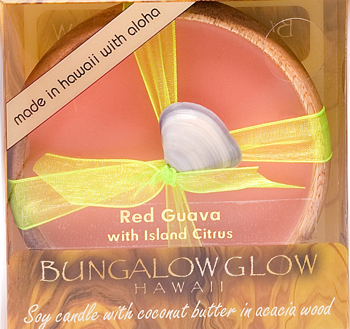 856214003531 Bungalow Glow Premium Organics Coconut Butter Soy Candle-red Guava -pack Of 2