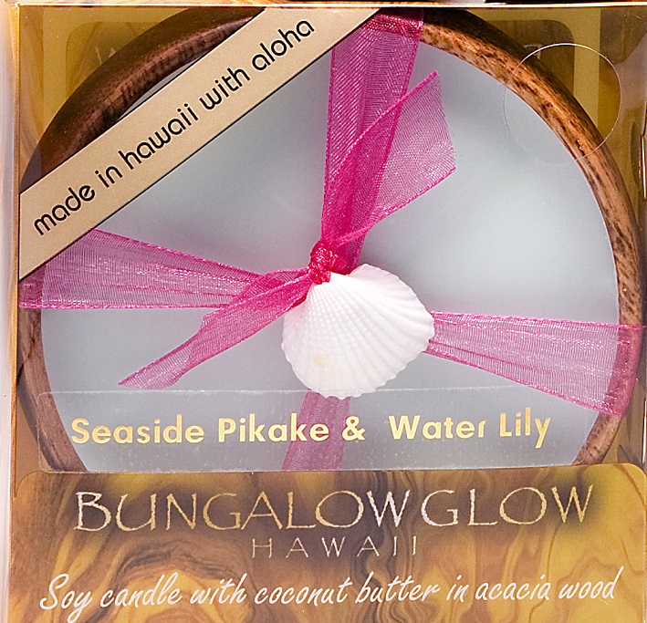 856214003562 Bungalow Glow Premium Organics Coconut Butter Soy Candle-seaside Pikake & Water Lily -pack Of 2