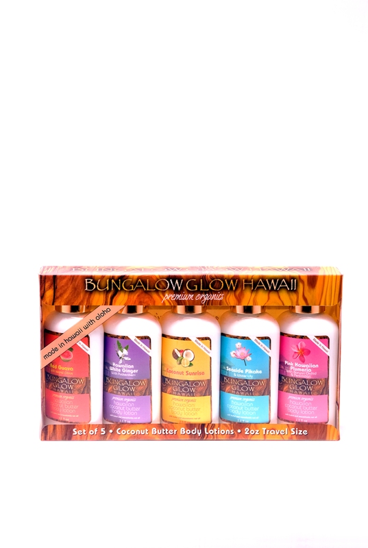 856214003579 Bungalow Glow Premium Organics 5 Pack Coconut Butter Body Lotion 2 Oz -pack Of 2