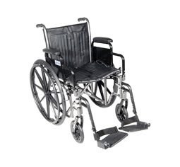 Wheelchair Econ Rem Desk Arms W/sdf Dual Axle 18