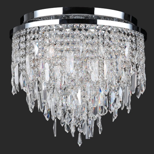 Tempest Collection Collection 5 Light Chrome Finish With Clear Crystal Ceiling Light