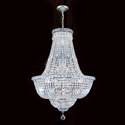 W83032c22 Empire Collection 22 Light Chrome Finish With Clear Crystal Chandelier