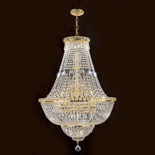 W83032g22 Empire Collection 22 Light Gold Finish With Clear Crystal Chandelier