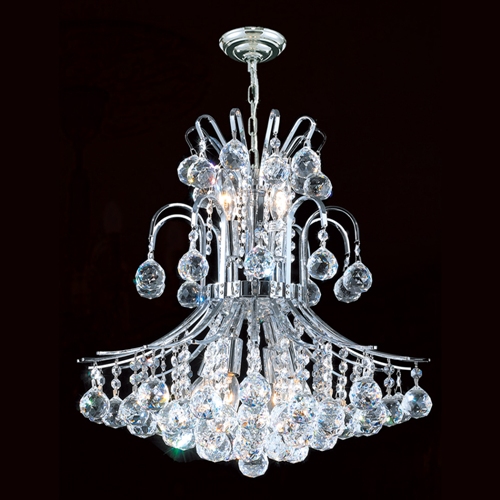 W83041c22 Empire Collection 11 Light Chrome Finish With Clear Crystal Chandelier