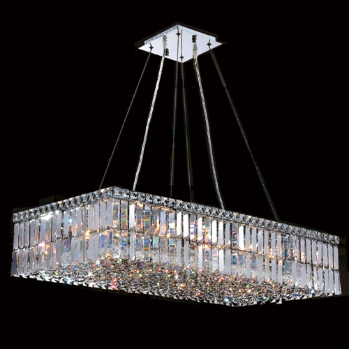Cascade Collection 16 Light Chrome Finish With Clear Crystal Chandelier
