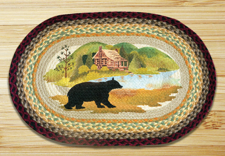 Cabin Bear Oval Patch
