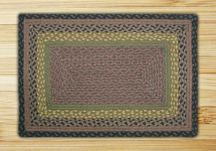 Earth Rugs 26-099 Brown-black-charcoal Rectangle Rug