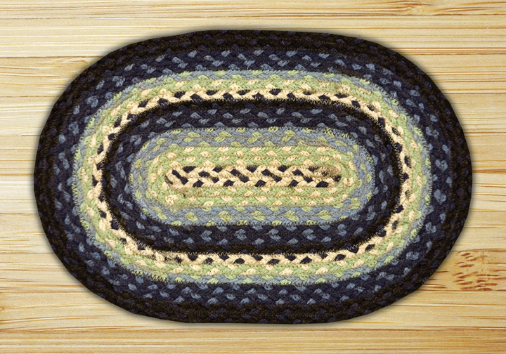 Earth Rugs 46-312 Blueberry-creme Round Swatch