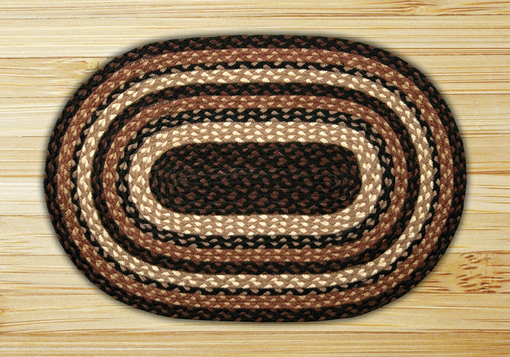 Earth Rugs 46-313 Mocha-frappuccino Round Swatch