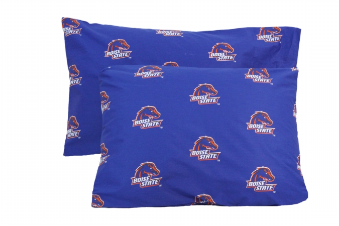 Boipcstpr Boise State Printed Pillow Case - Set Of 2 - Solid