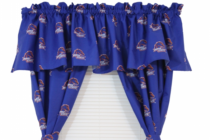 Boicvl Boise State Printed Curtain Valance - 84 In. X 15 In.