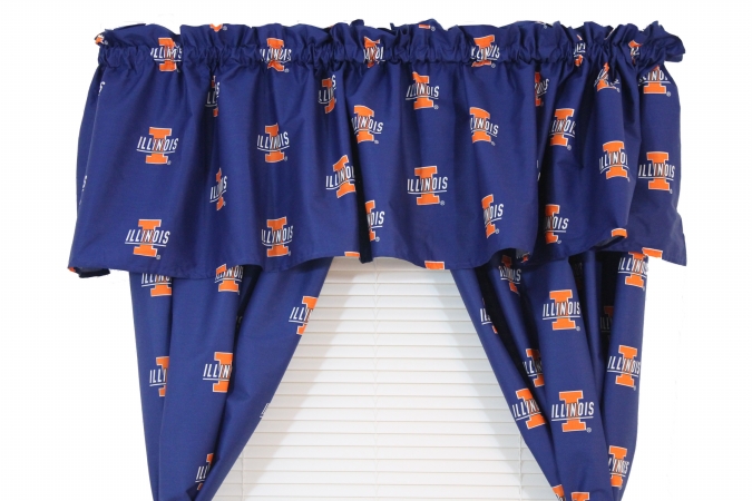 Illcvl Illnois Printed Curtain Valance - 84 In. X 15 In.