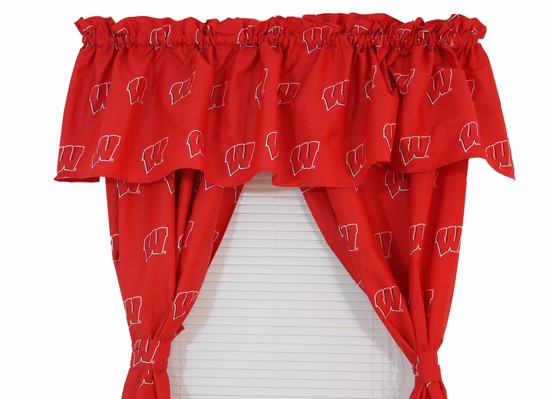 Wiscvl Wisconsin Printed Curtain Valance - 84 In. X 15 In.