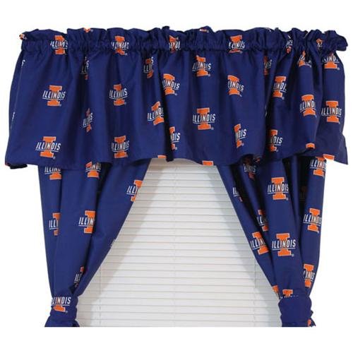 Illcp63 Illinois Printed Curtain Panels 42 In. X 63 In.