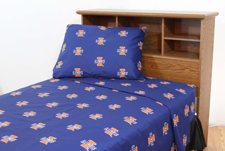 Boisstw Boise State Printed Sheet Set Twin - Solid