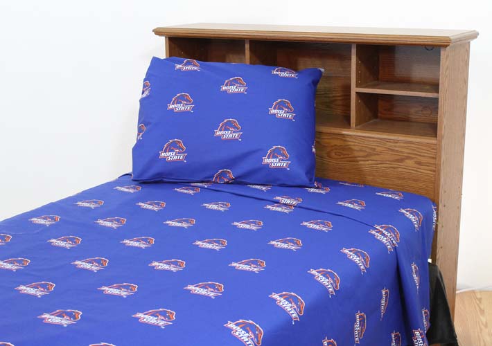 Boise State Printed Sheet Set Full - Solid
