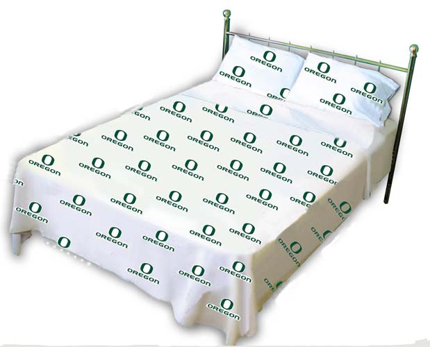 Oressquw Oregon Printed Sheet Set Queen - White