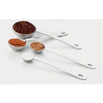 Focus Foodservice 8308 6 Piece Measuring Spoon Set -1.5 Tsp , 1 Tbsp ,.25 Tsp , 1-8 Tsp - Pack Of 6