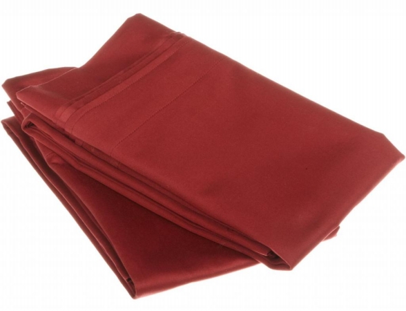 Egyptian Cotton 1000 Thread Count Solid Pillowcase Set King-burgundy