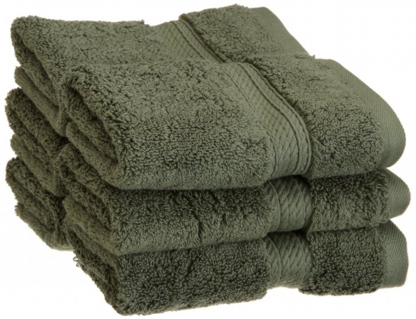 900gsm Egyptian Cotton 6-piece Face Towel Set Forest Green