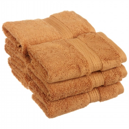 900gsm Egyptian Cotton 6-piece Face Towel Set Rust