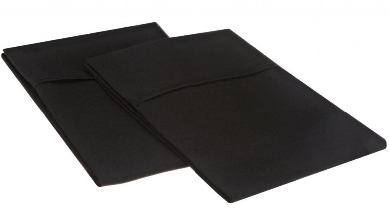 Microfiber King Pillowcases Solid Black