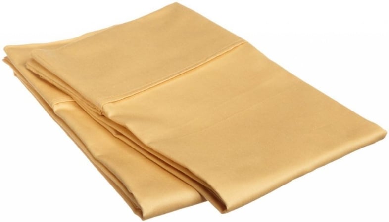 Microfiber King Pillowcases Solid Gold