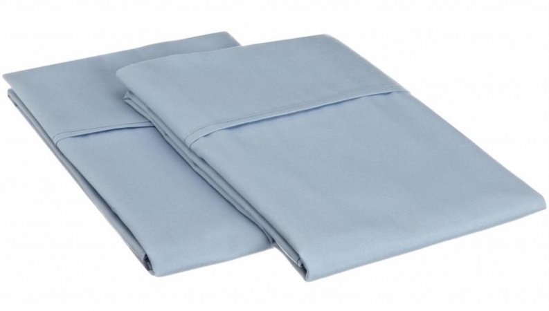 Microfiber King Pillowcases Solid Light Blue