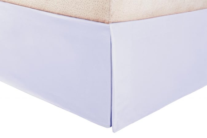 Microfiber Twin Xl Bedskirt Solid White