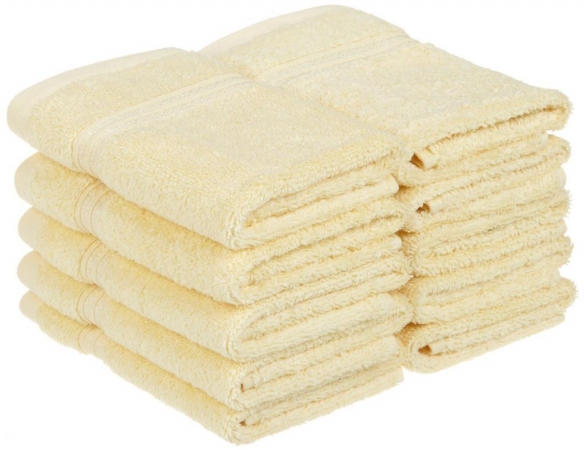 Egyptian Cotton 10-piece Face Towel Set Canary