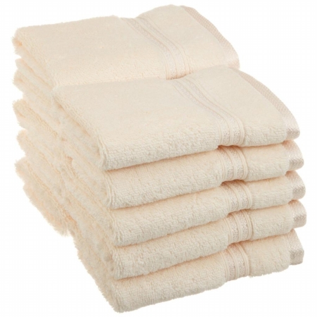 Egyptian Cotton 10-piece Face Towel Set Ivory