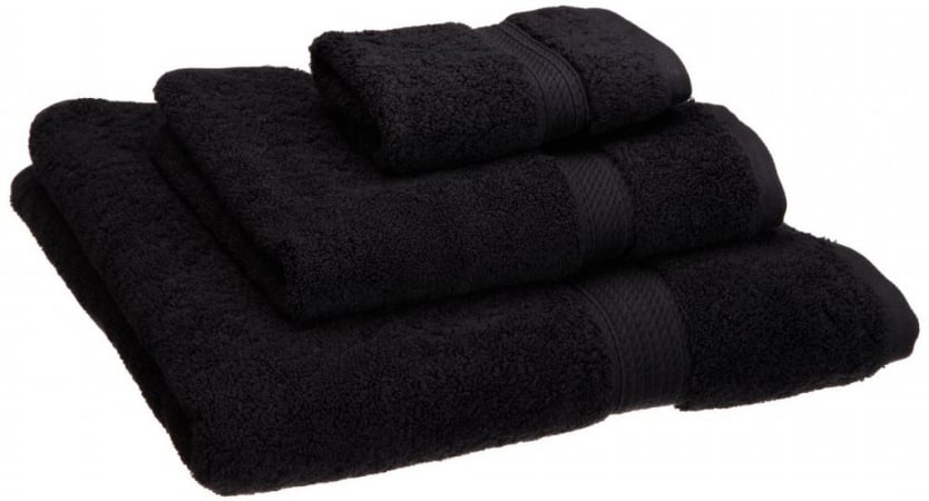 900gsm Egyptian Cotton 3-piece Towel Set Black