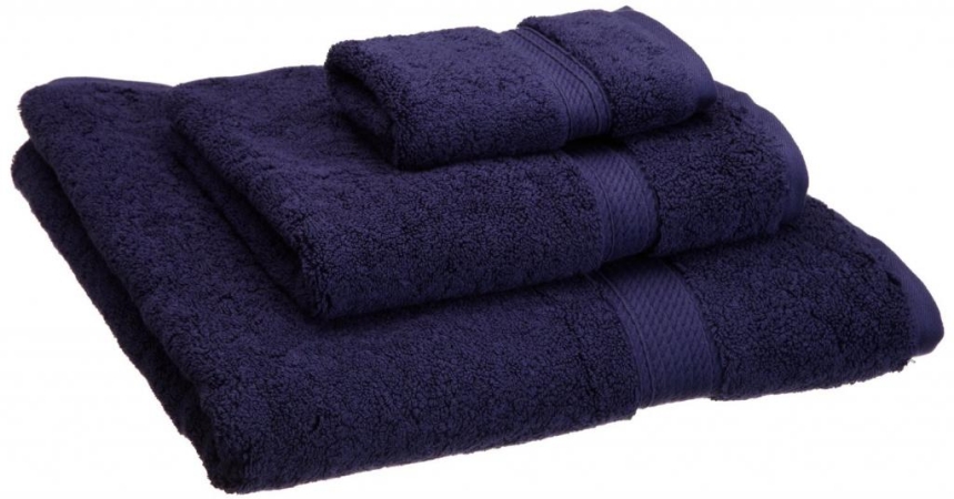 900gsm Egyptian Cotton 3-piece Towel Set Navy Blue