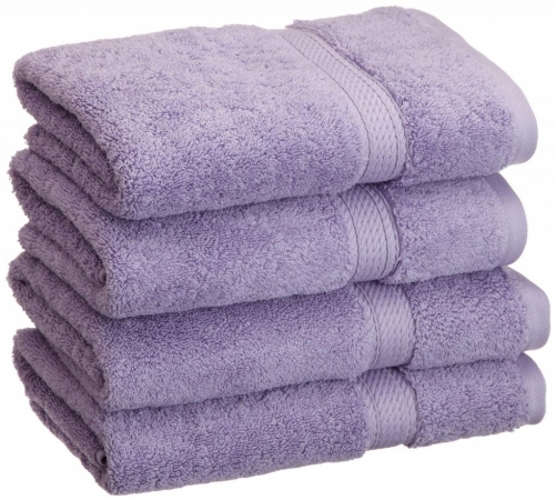 900gsm Egyptian Cotton 4-piece Hand Towel Set Purple