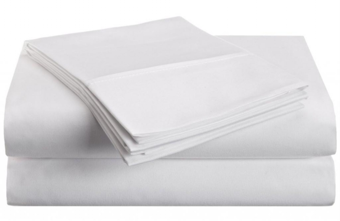 Microfiber Full Sheet Set Solid  White