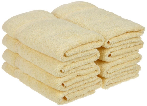 Egyptian Cotton 8-piece Hand Towel Set Canary